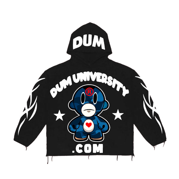 DUM UNIVERSITY BLUE CAMO V2 HOODIE