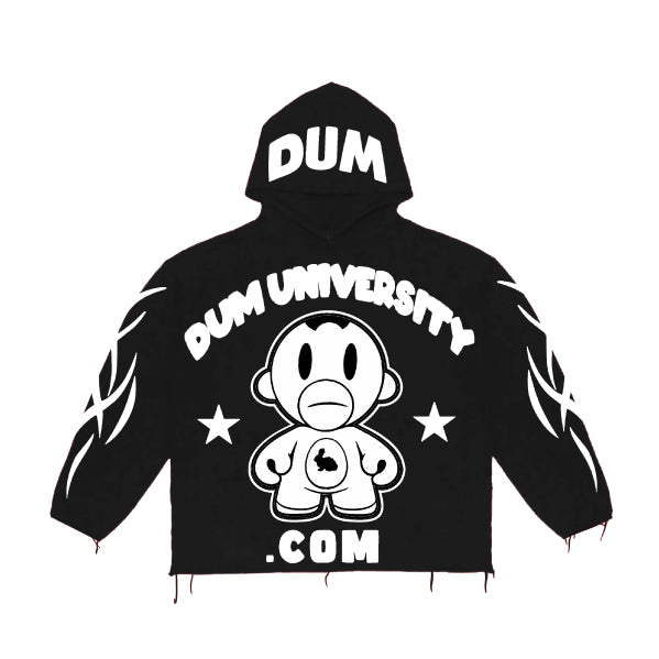 WHITE DUM UNIVERSITY HOODIE