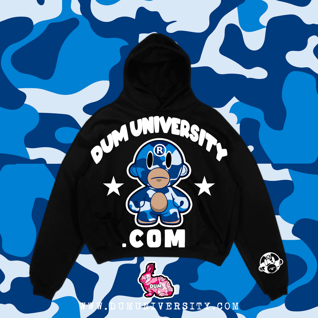 BLUE CAMO DUM UNIVERSITY HOODIE