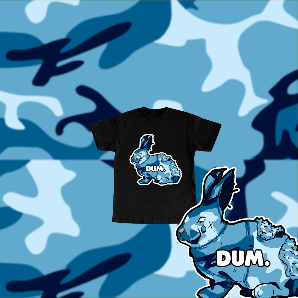 BLUE OG DUM CAMO KIDS TSHIRT