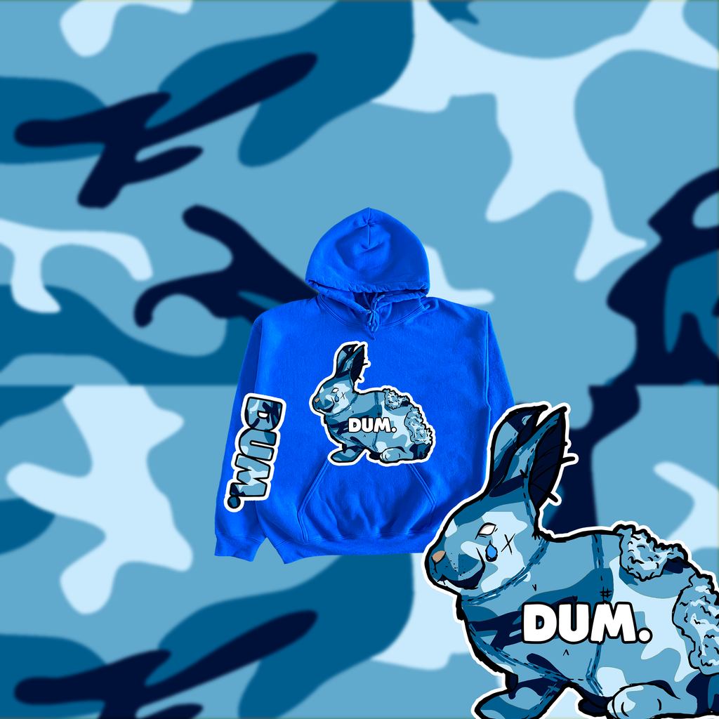 BLUE OG DUM CAMO KIDS HOODIE