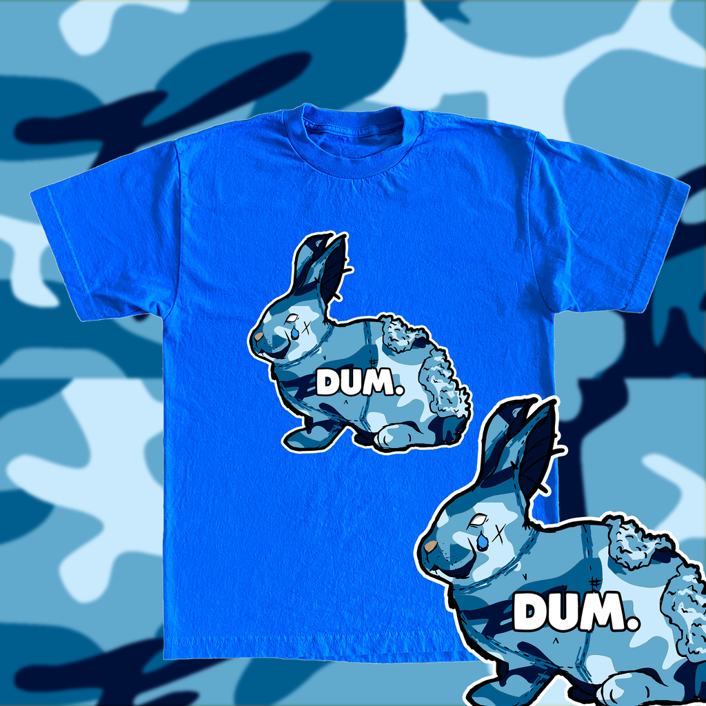 BLUE OG DUM CAMO TSHIRT