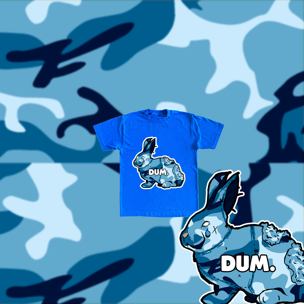 BLUE OG DUM CAMO KIDS TSHIRT