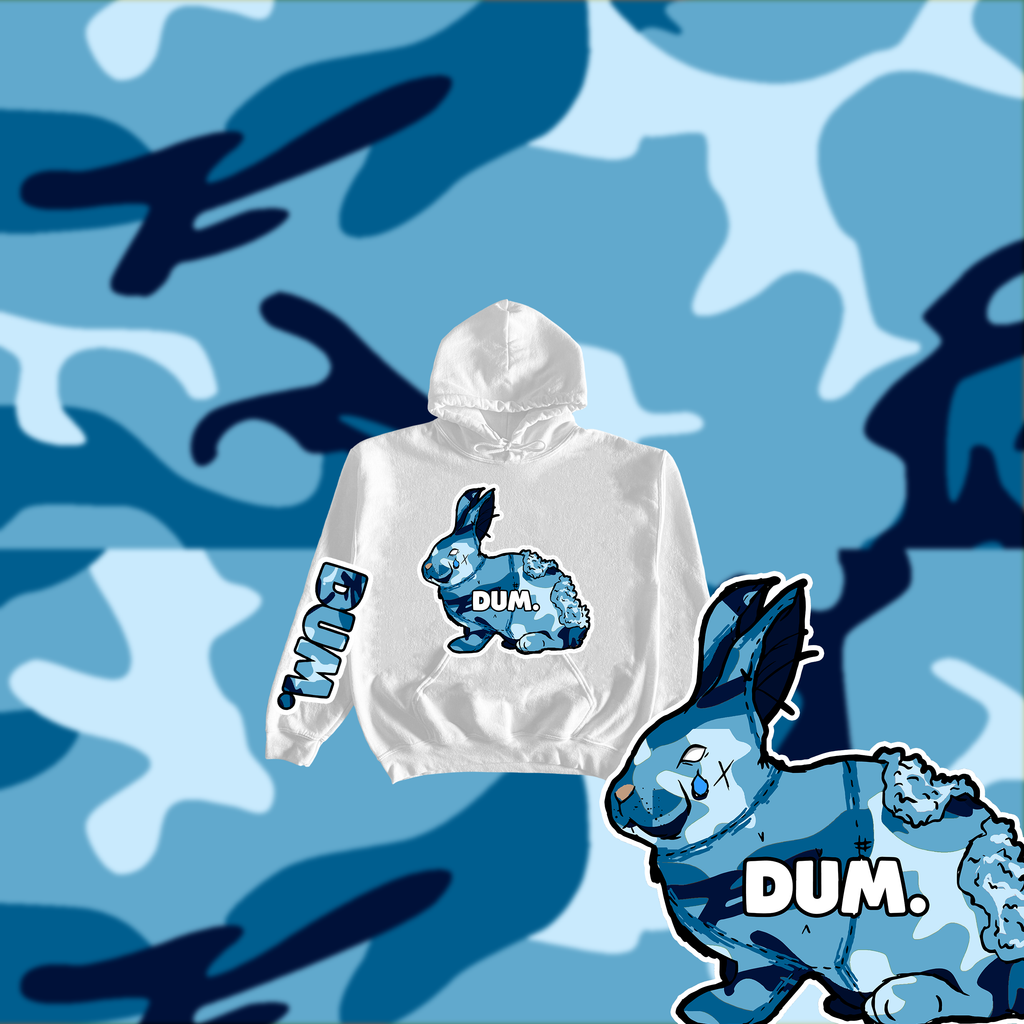 BLUE OG DUM CAMO KIDS HOODIE