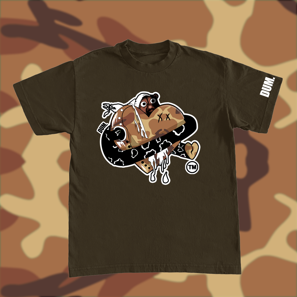 BROWN DUMLOVE CAMO TSHIRT