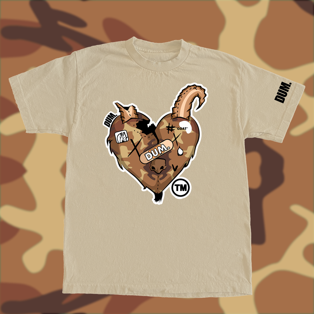 BROWN GOAT CAMO TSHIRT