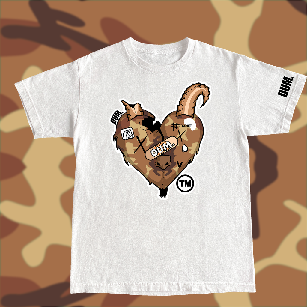 BROWN GOAT CAMO TSHIRT