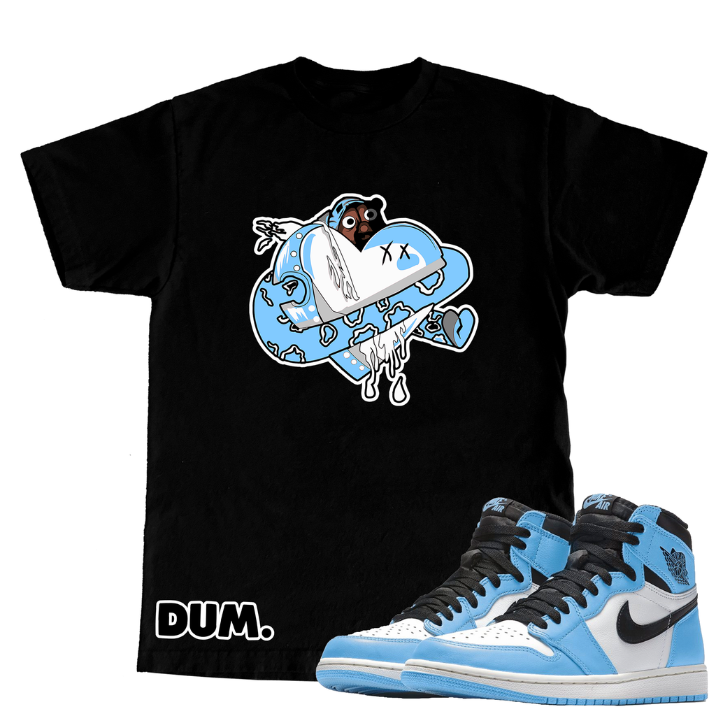 DUMLOVE X RETRO 1S UNIVERSITY BLUE TSHIRT