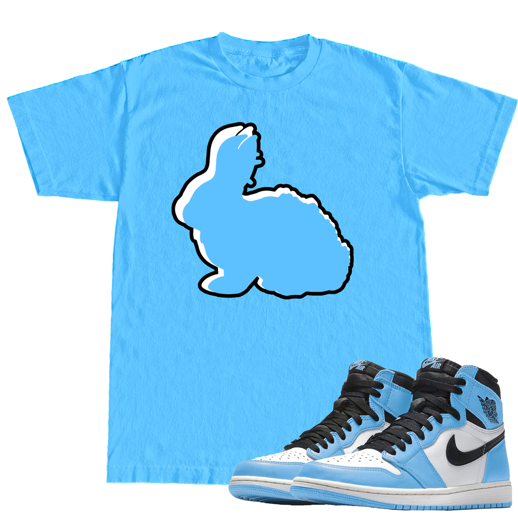 DUM EMBLEM X UNIVERSITY BLUE RETRO 1S TSHIRT