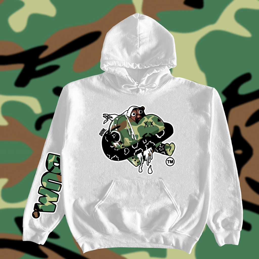 GREEN DUMLOVE CAMO HOODIE