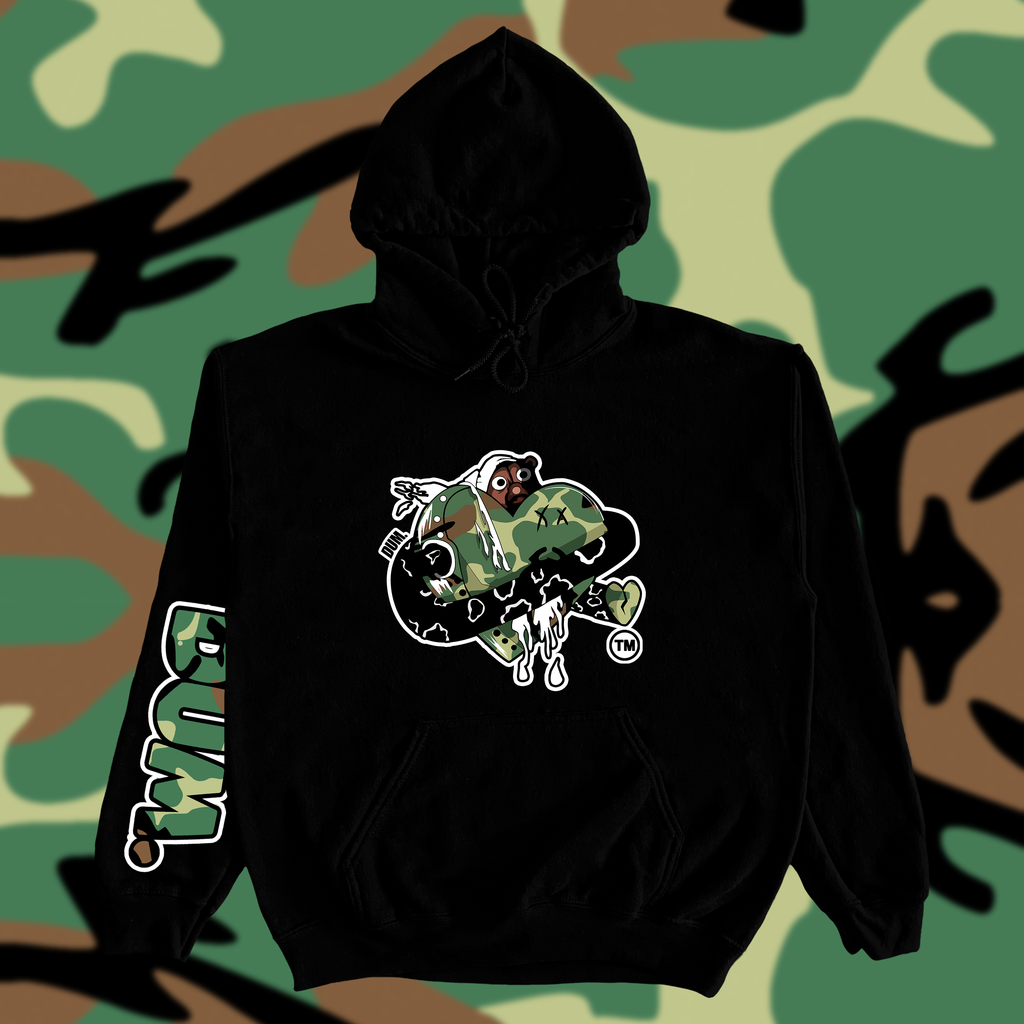 GREEN DUMLOVE CAMO HOODIE