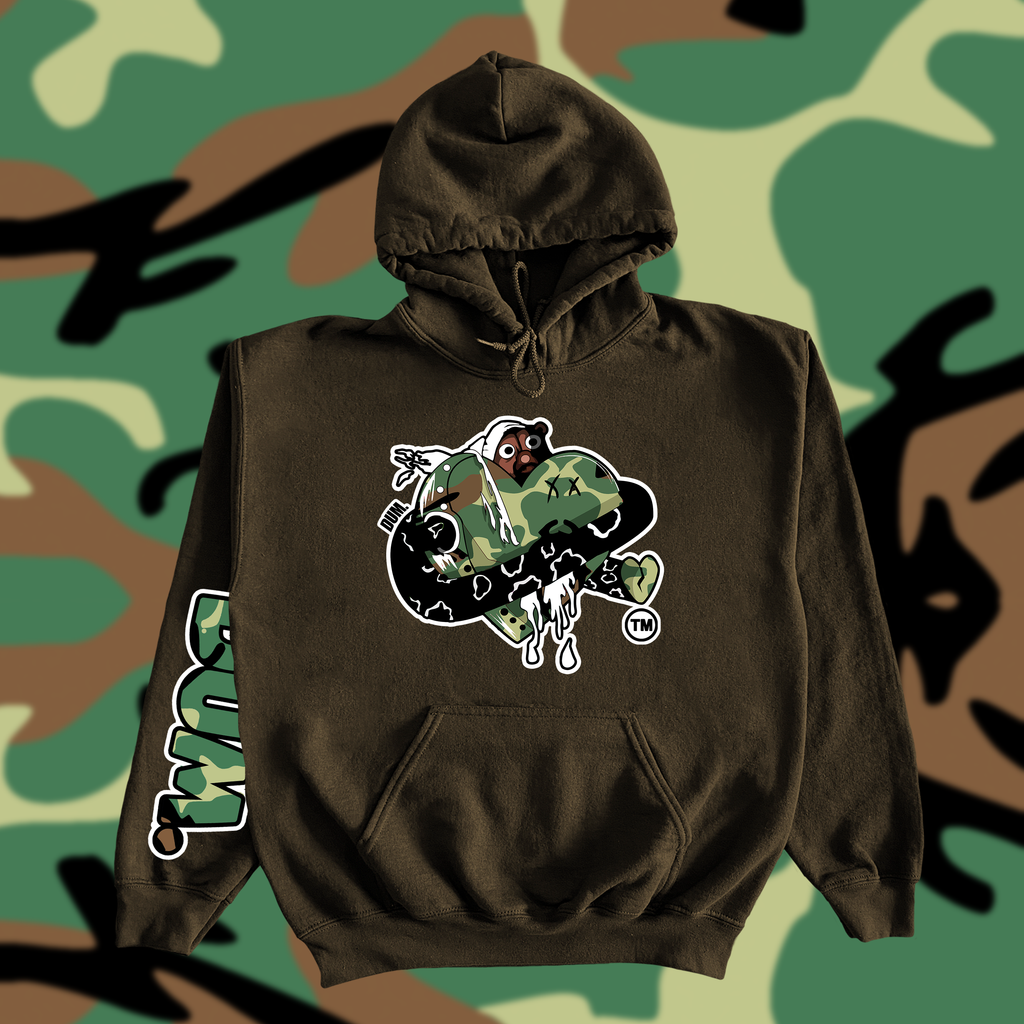 GREEN DUMLOVE CAMO HOODIE