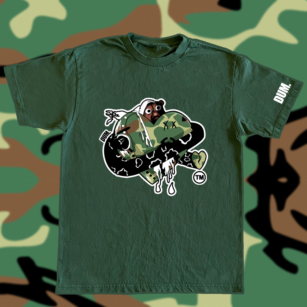 GREEN DUMLOVE CAMO TSHIRT