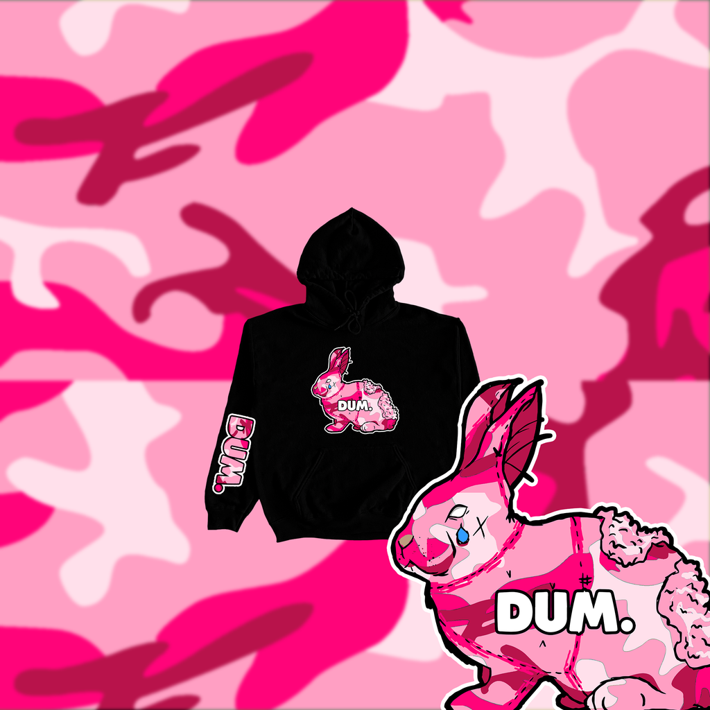 PINK OG DUM CAMO KIDS HOODIE