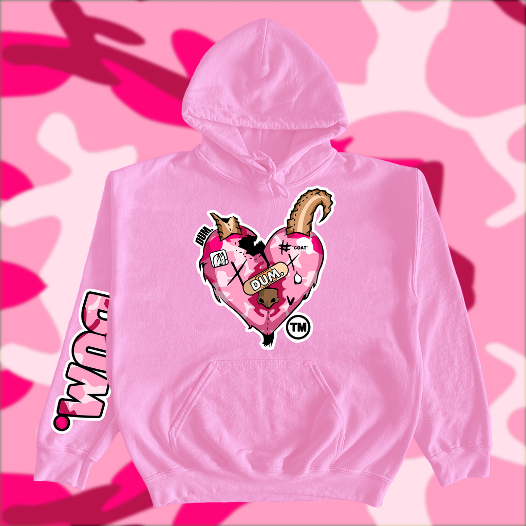 PINK GOAT CAMO HOODIE