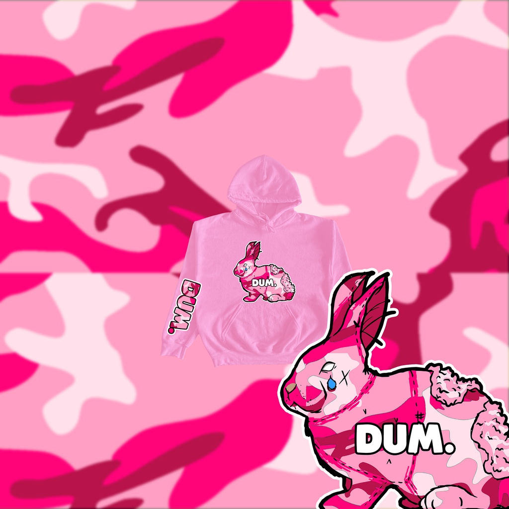 PINK OG DUM CAMO KIDS HOODIE