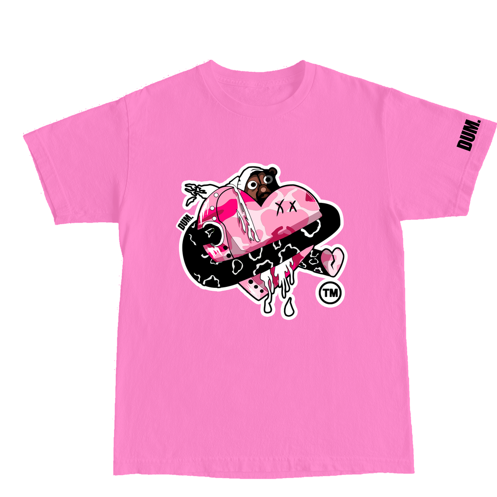 PINK DUMLOVE CAMO TSHIRT