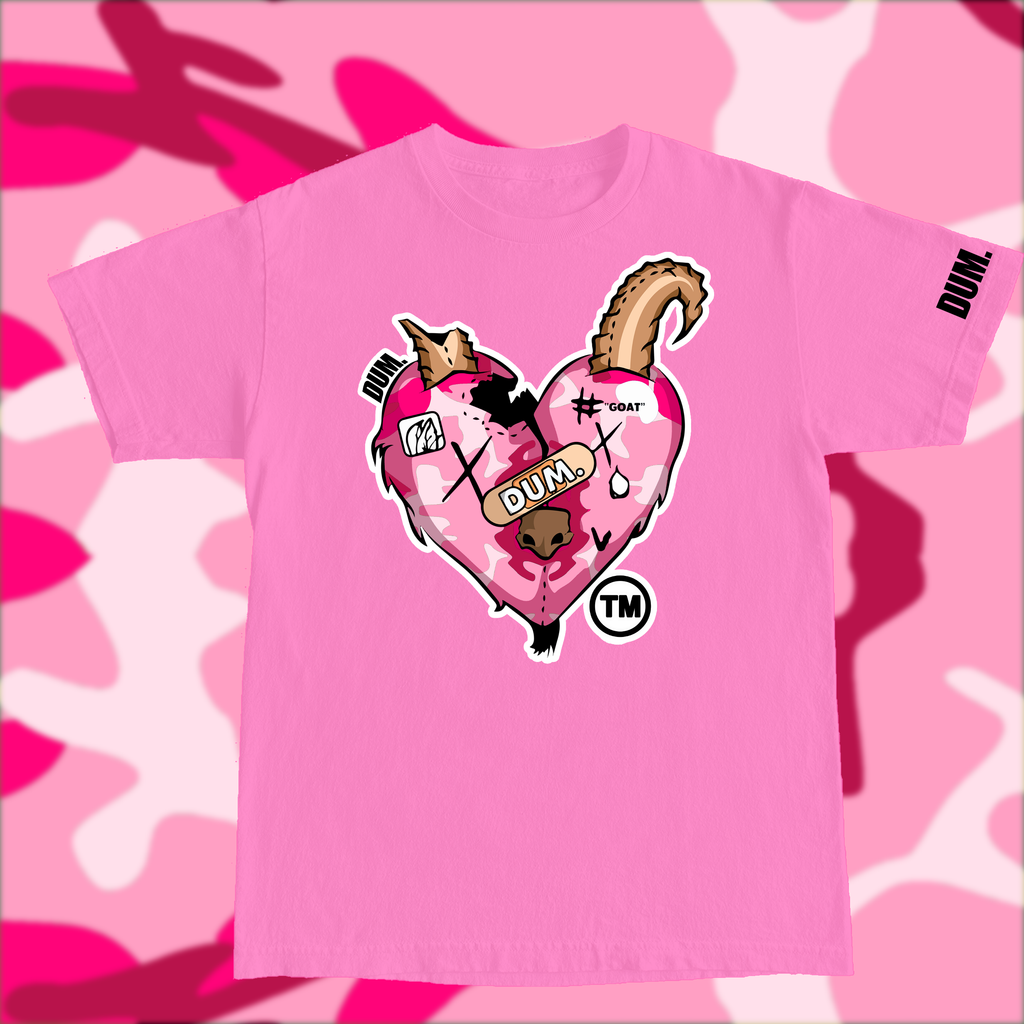 PINK GOAT CAMO TSHIRT