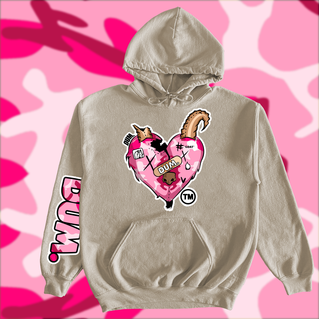 PINK GOAT CAMO HOODIE