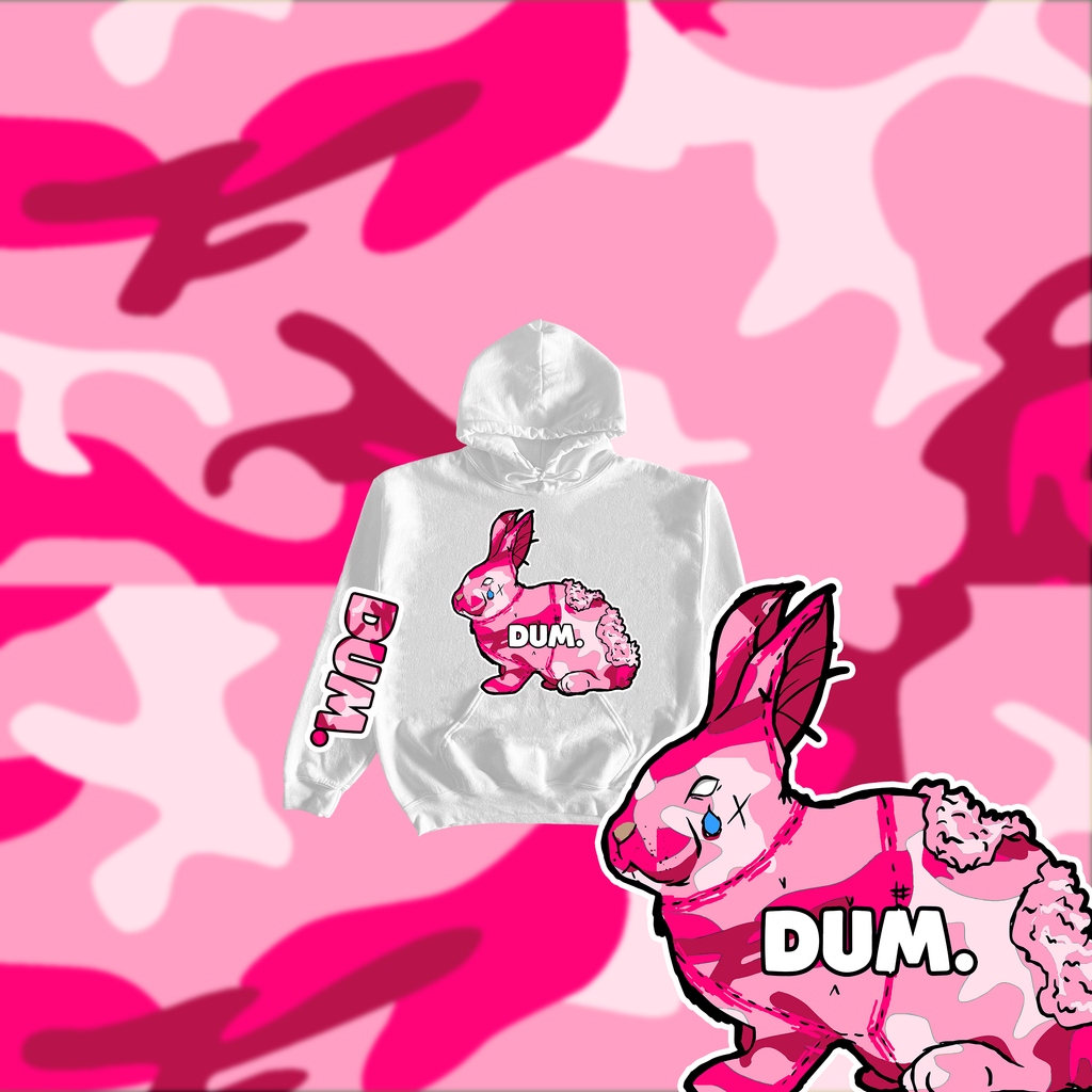 PINK OG DUM CAMO KIDS HOODIE