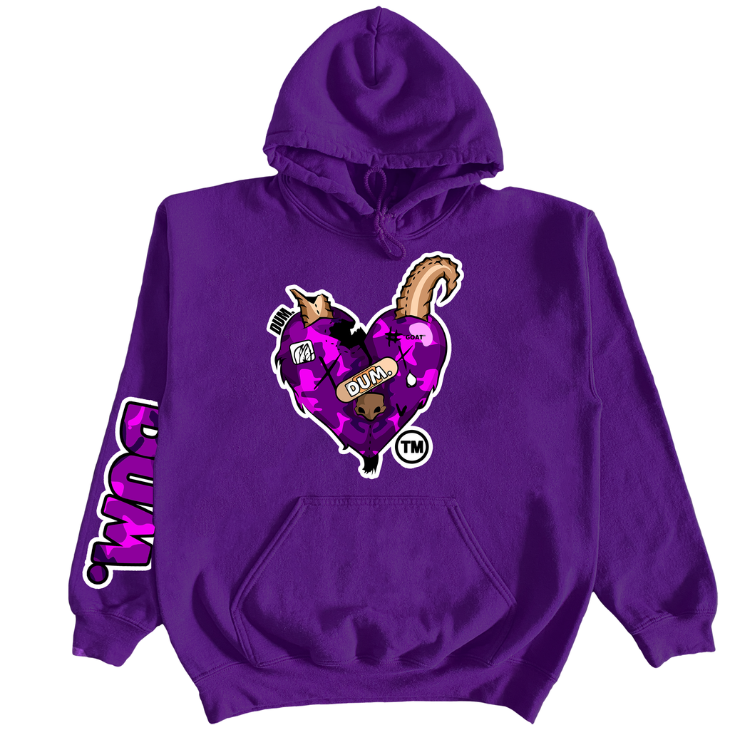 PURPLE CAMO GOAT LOVE HOODIE