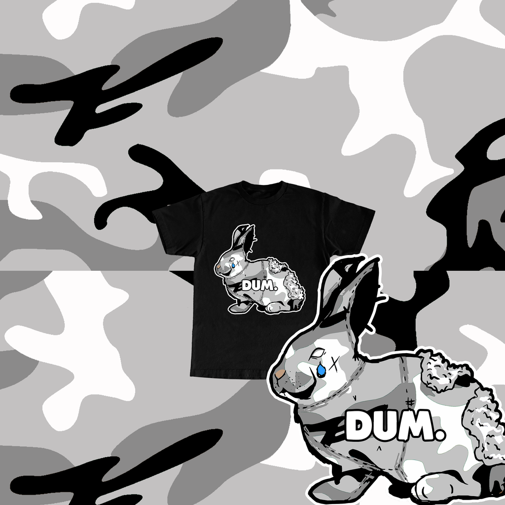 WHITE OG DUM CAMO KIDS TSHIRT