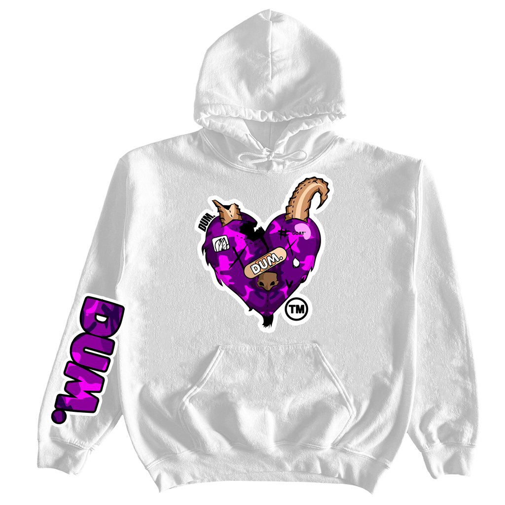 PURPLE CAMO GOAT LOVE HOODIE